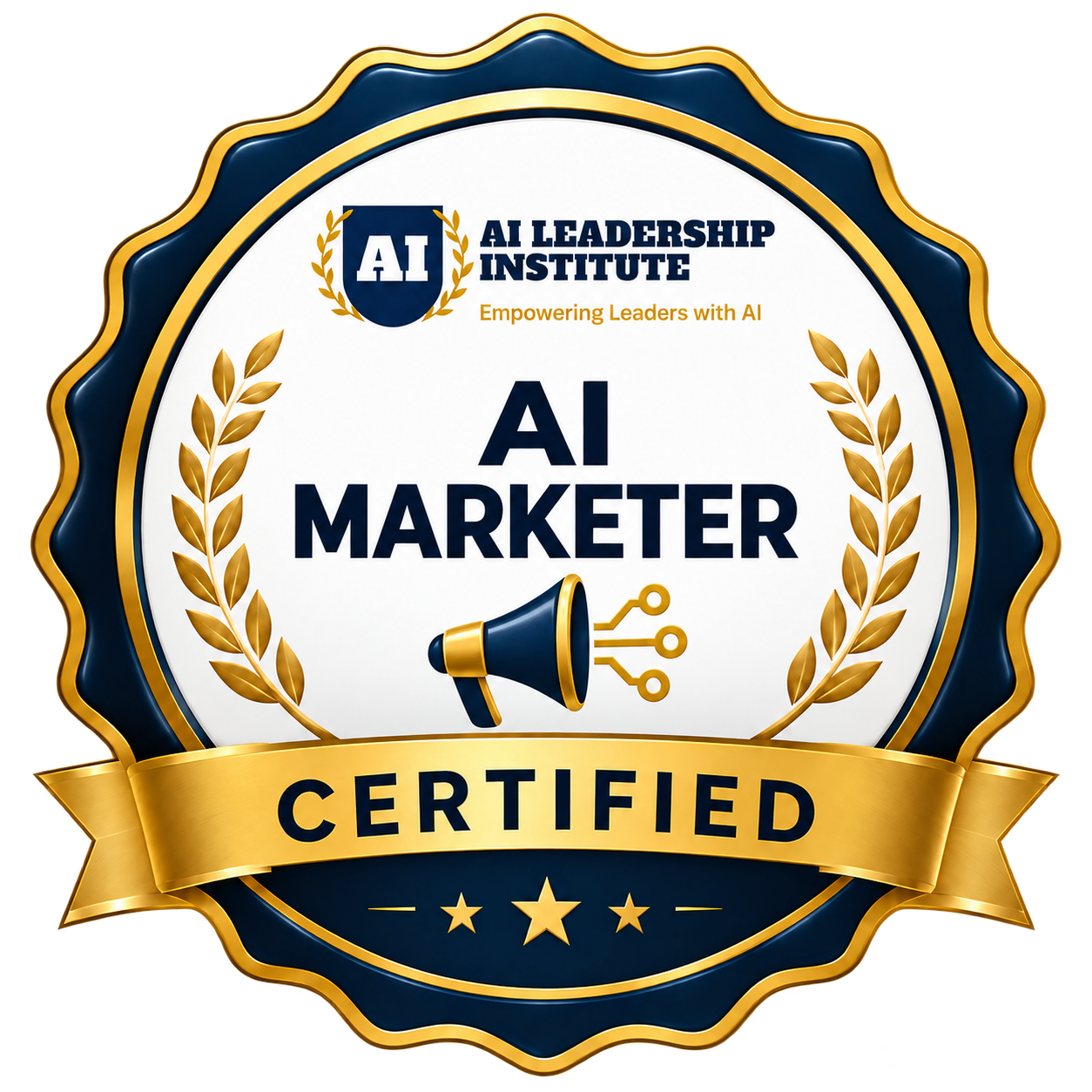 Certified AI Marketer (CAIM) badge
